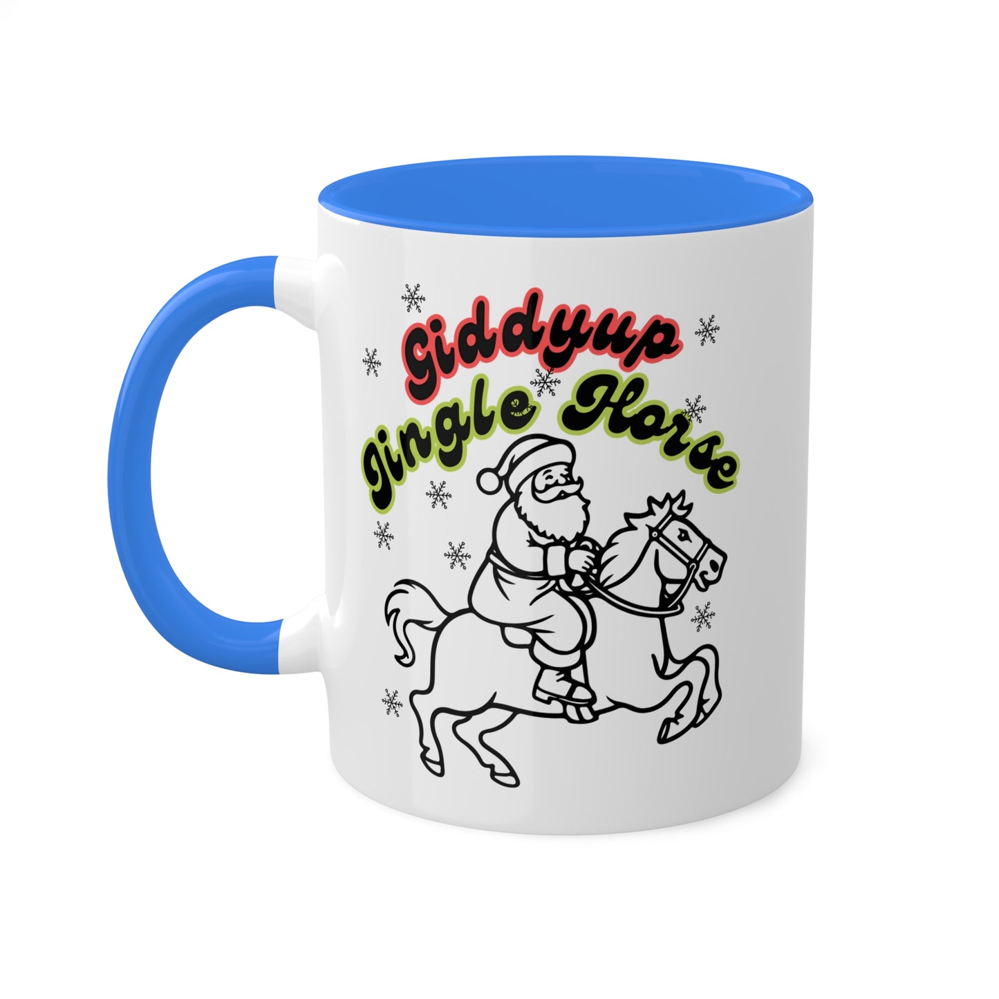 Giddyup Jingle Horse Colorful Mug 11oz