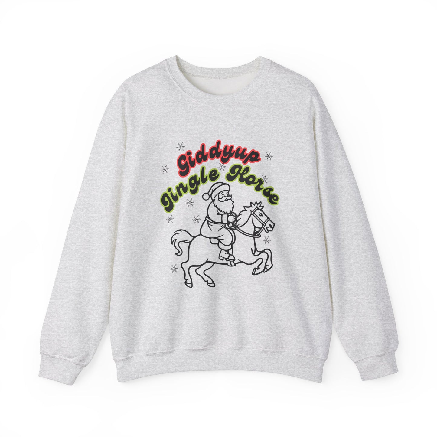 Giddyup Jingle Horse Unisex Heavy Blend™ Crewneck Sweatshirt