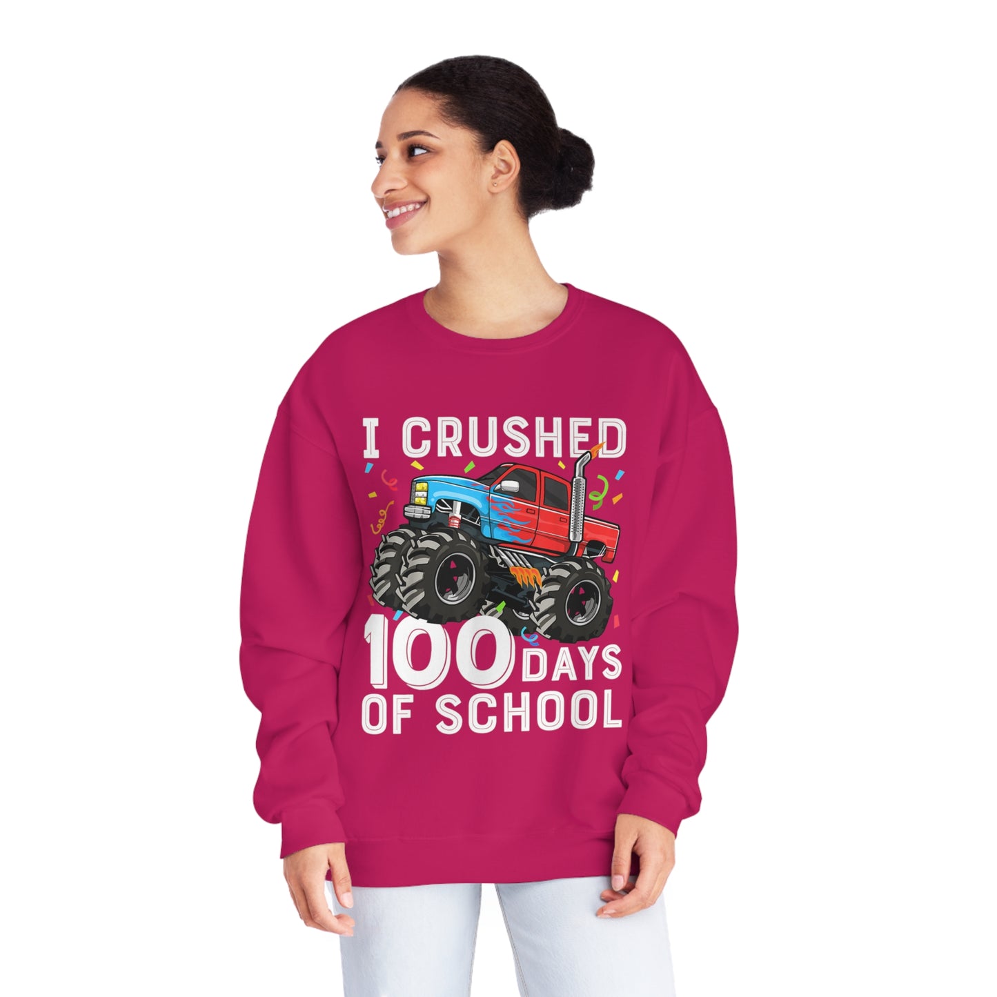 I Crushed 100 Days Unisex NuBlend® Crewneck Sweatshirt