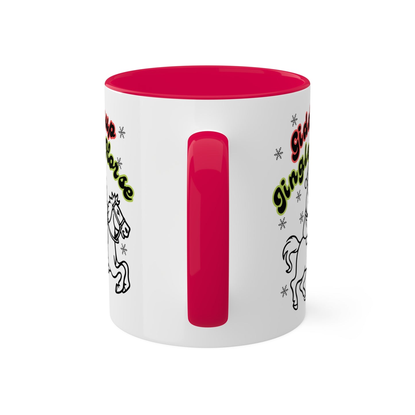 Giddyup Jingle Horse Colorful Mug 11oz