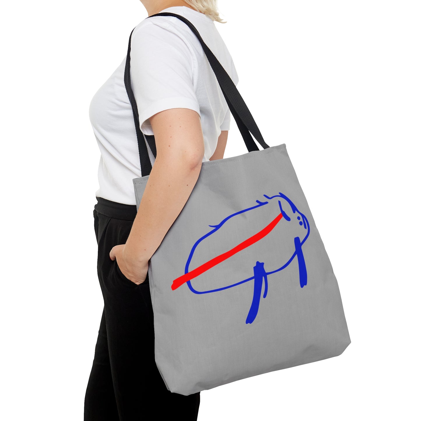 Josh Allen Buffalo Bill Drawing Tote Bag (AOP)