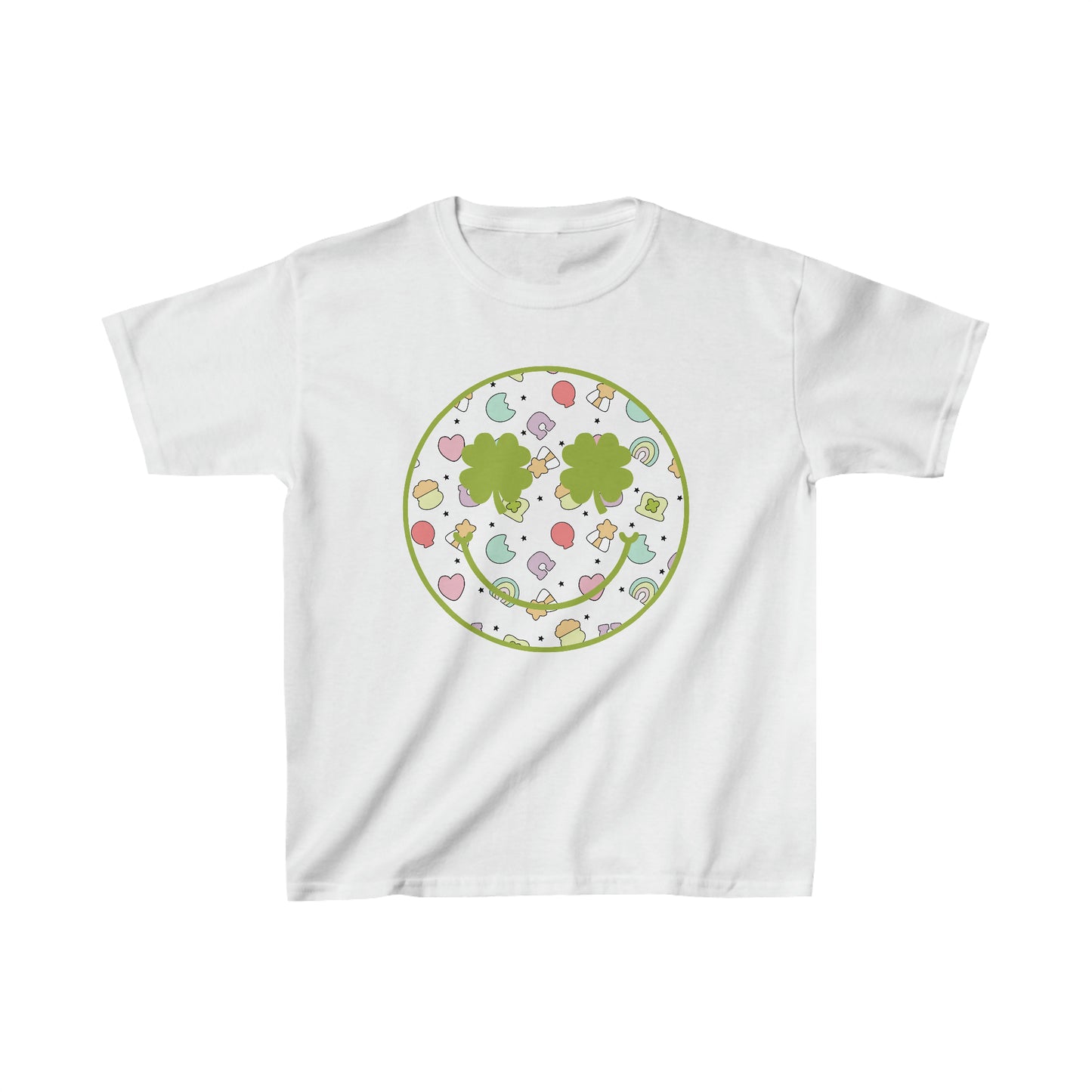 Lucky Charm Smiley Kids Heavy Cotton™ Tee