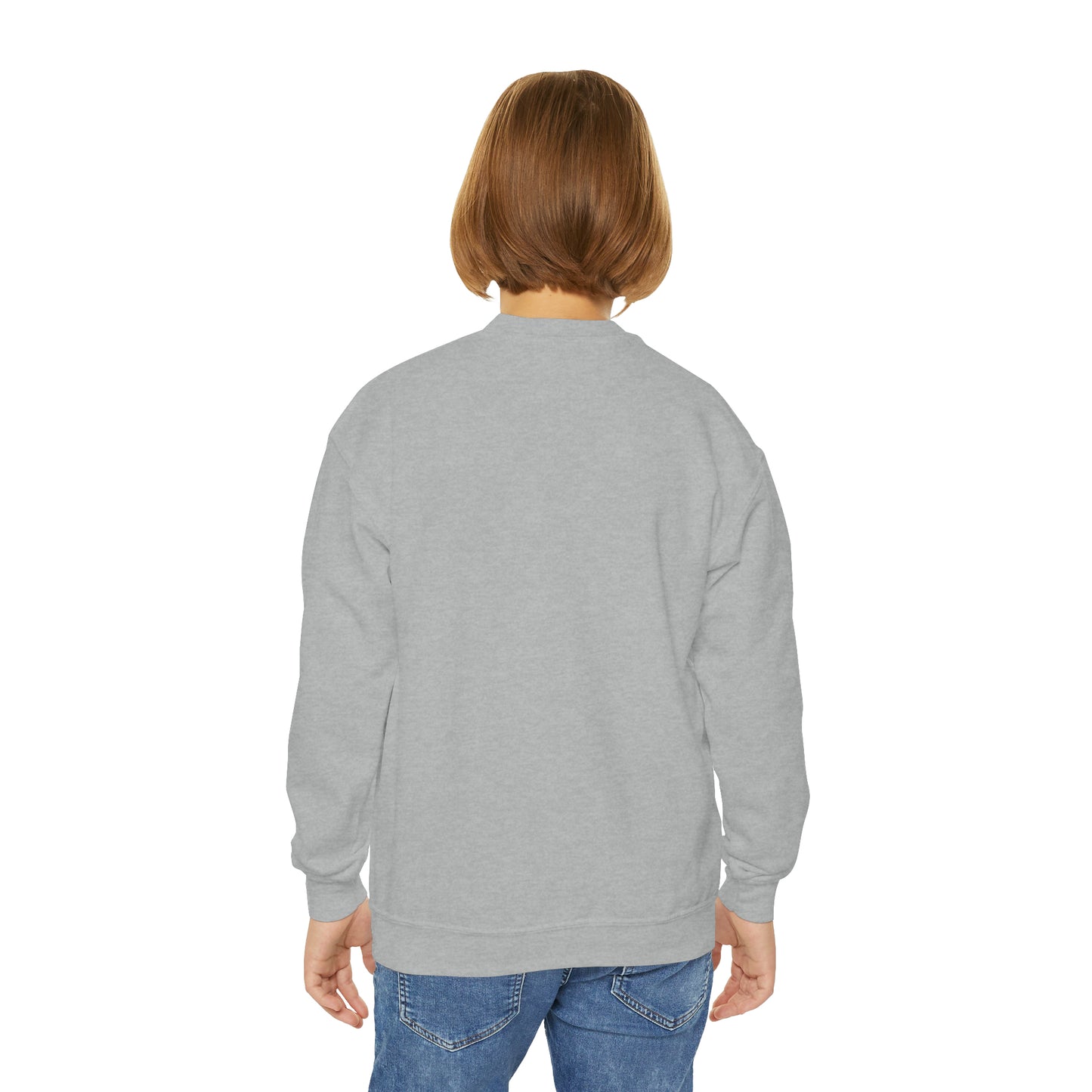 Cutesy Pizza Wing Celery Bleu Cheese Youth Crewneck Sweatshirt