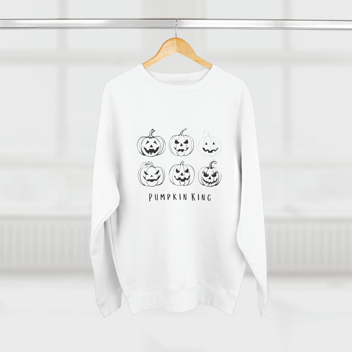 Pumpkin King Unisex Premium Crewneck Sweatshirt