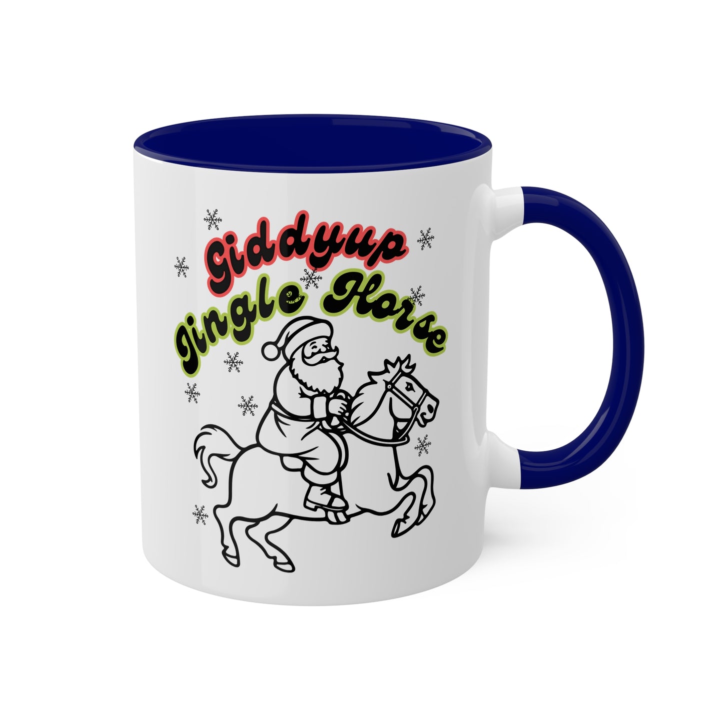 Giddyup Jingle Horse Colorful Mug 11oz