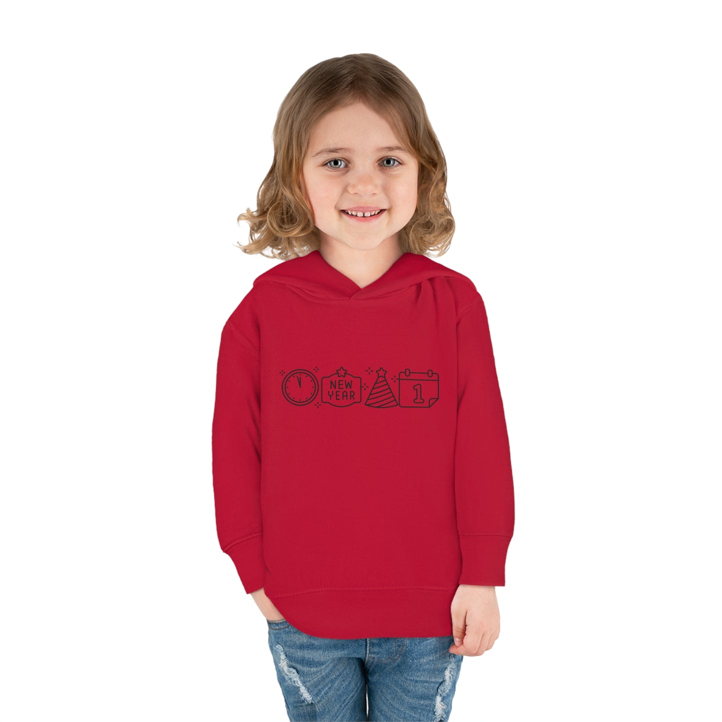 Simple New Years Symbols Toddler Pullover Fleece Hoodie