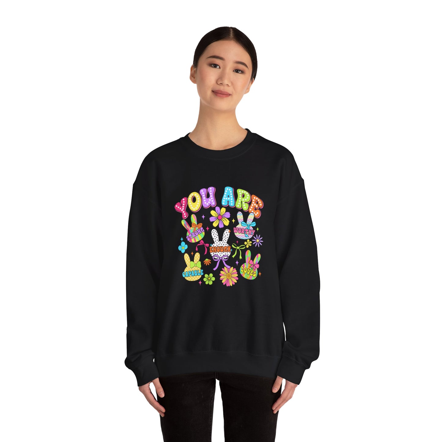 You Are Amazing Crewneck Sweatshirt - Colorful Unisex Heavy Blend™