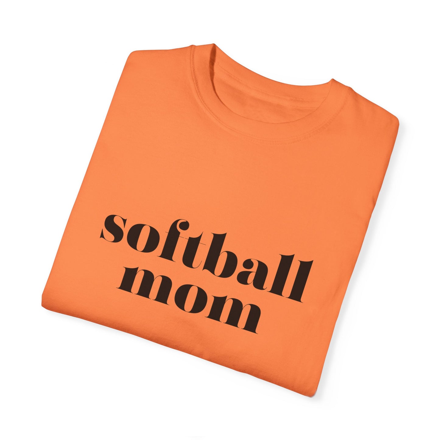 Softball Mom Unisex Garment-Dyed T-shirt