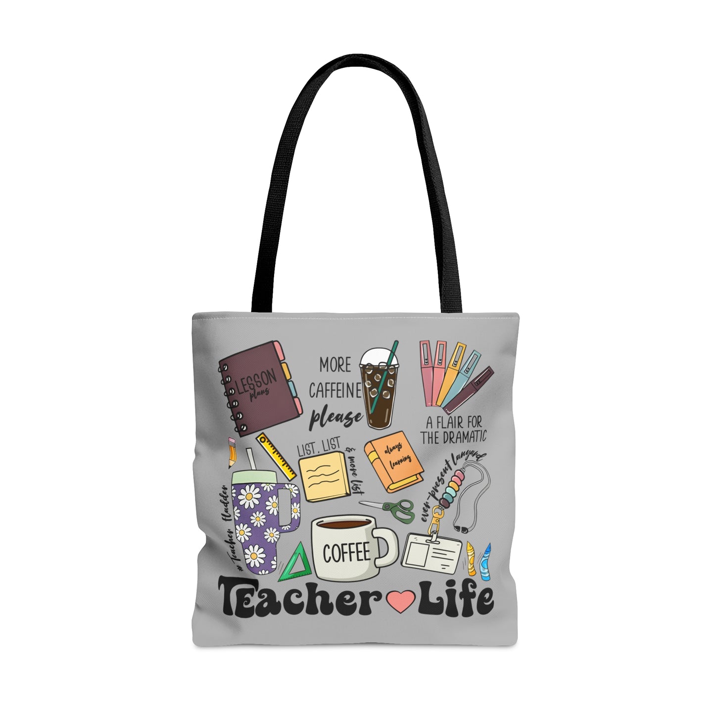 Teacher Life Teacher Things Tote Bag (AOP)