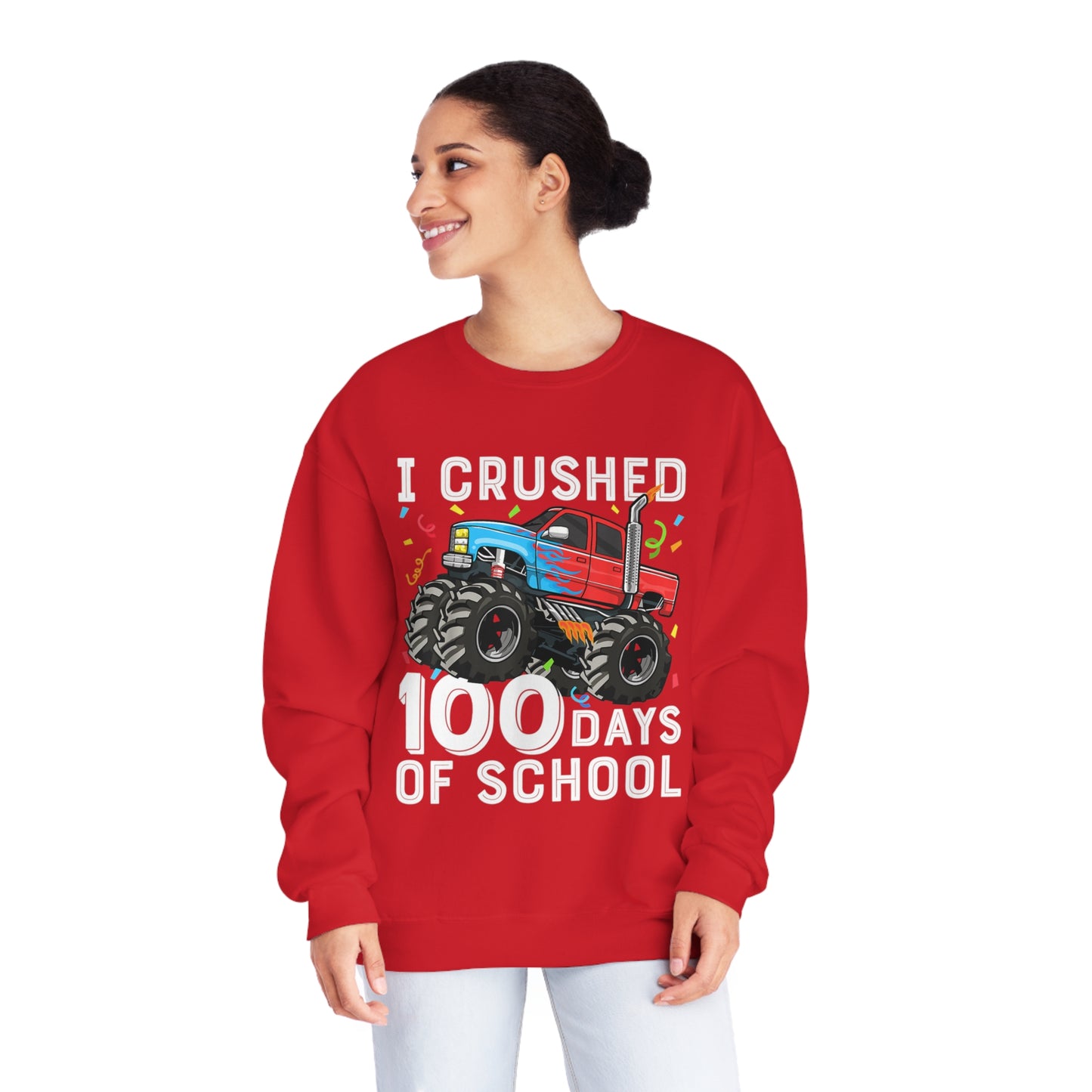 I Crushed 100 Days Unisex NuBlend® Crewneck Sweatshirt