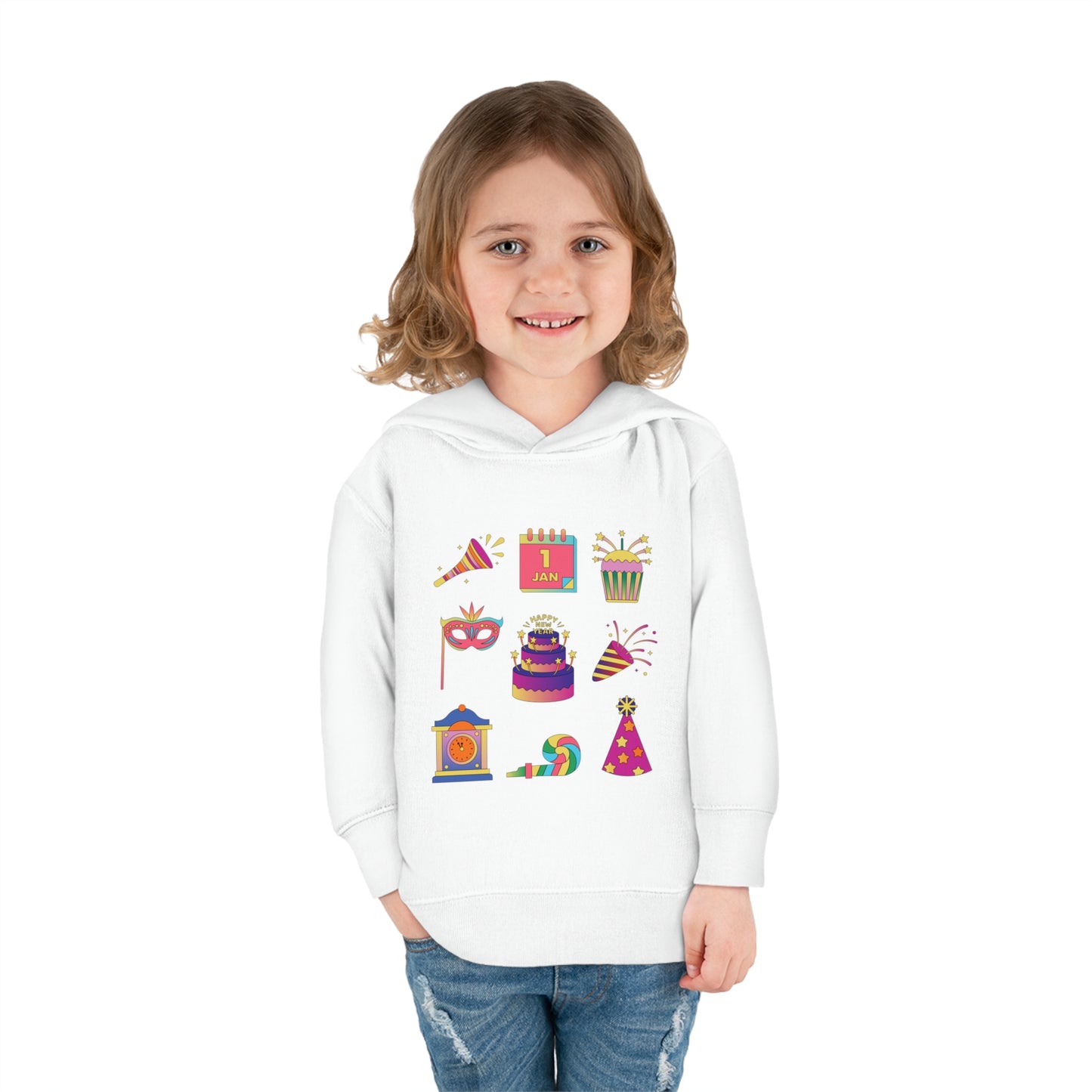 New Years Graphics Toddler Pullover Fleece Hoodie