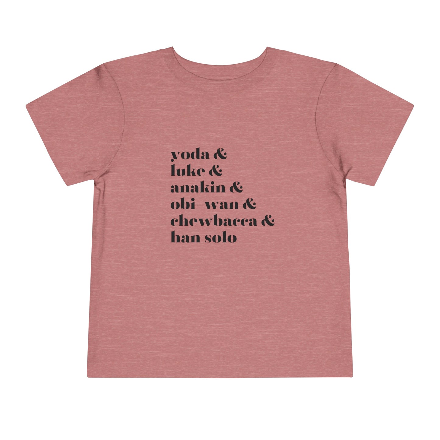 Yoda Luke Anakin Toddler Short Sleeve Tee