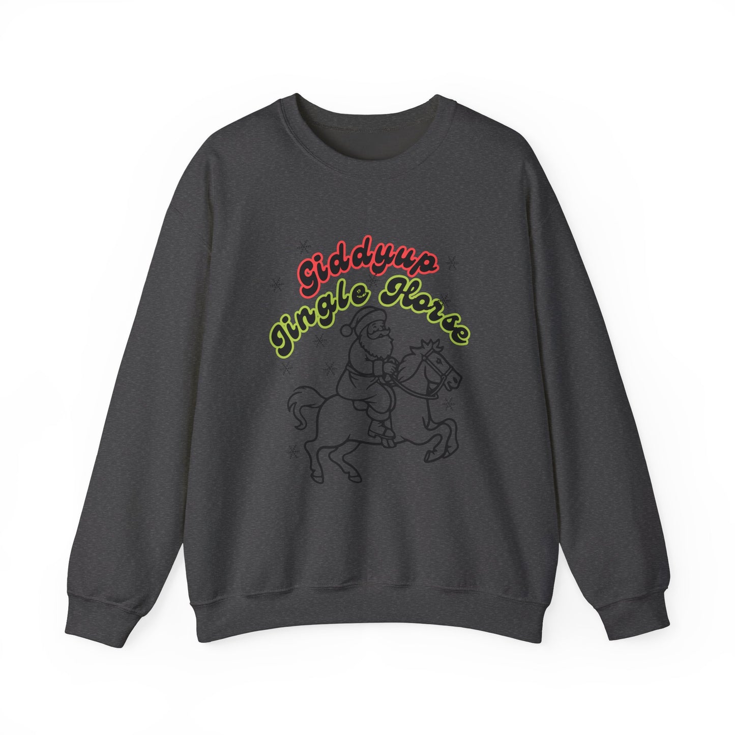 Giddyup Jingle Horse Unisex Heavy Blend™ Crewneck Sweatshirt