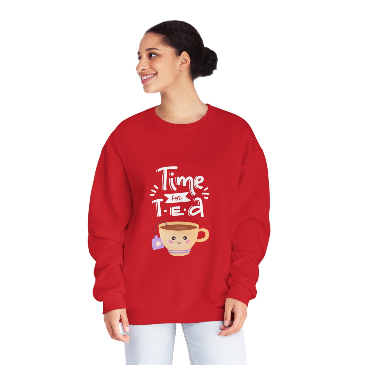 Time for Tea One Teacup Unisex NuBlend® Crewneck Sweatshirt
