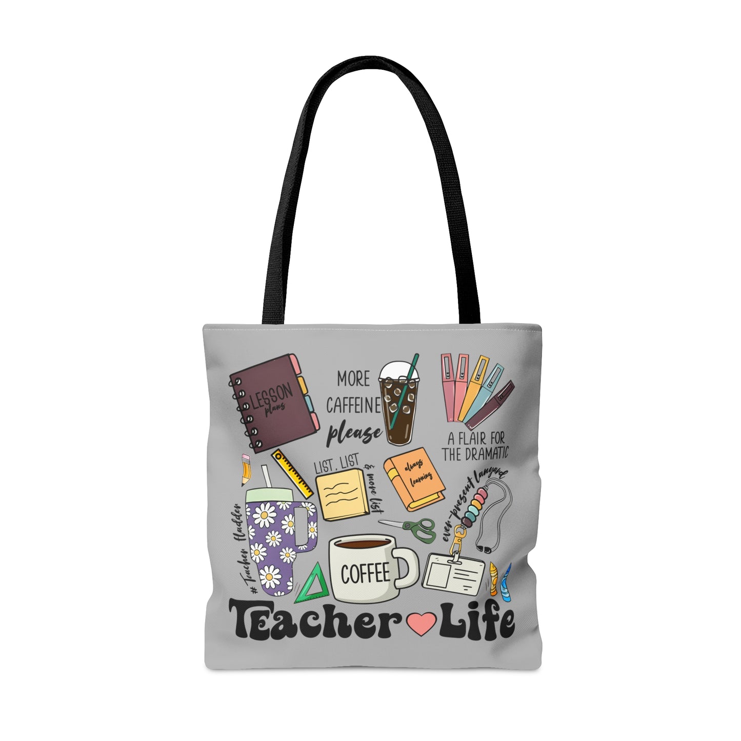 Teacher Life Teacher Things Tote Bag (AOP)