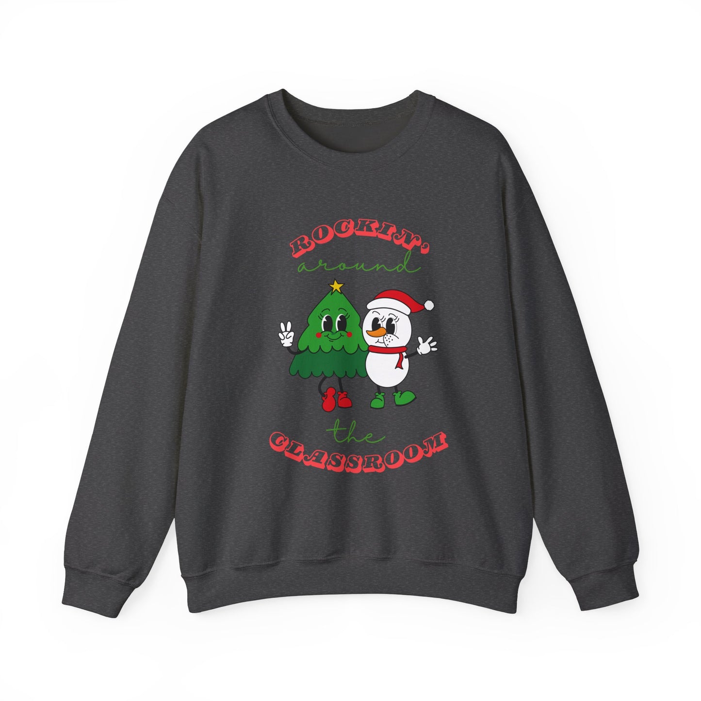 Rocking Around the Classroom Unisex Heavy Blend™ Crewneck Sweatshirt