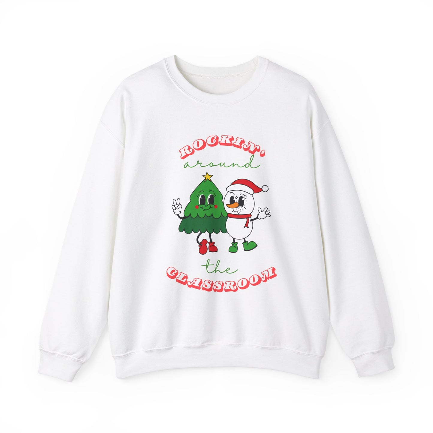 Rocking Around the Classroom Unisex Heavy Blend™ Crewneck Sweatshirt