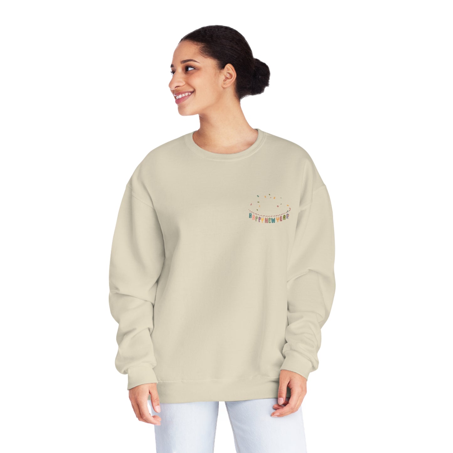 Happy New Year Banner Unisex NuBlend® Crewneck Sweatshirt