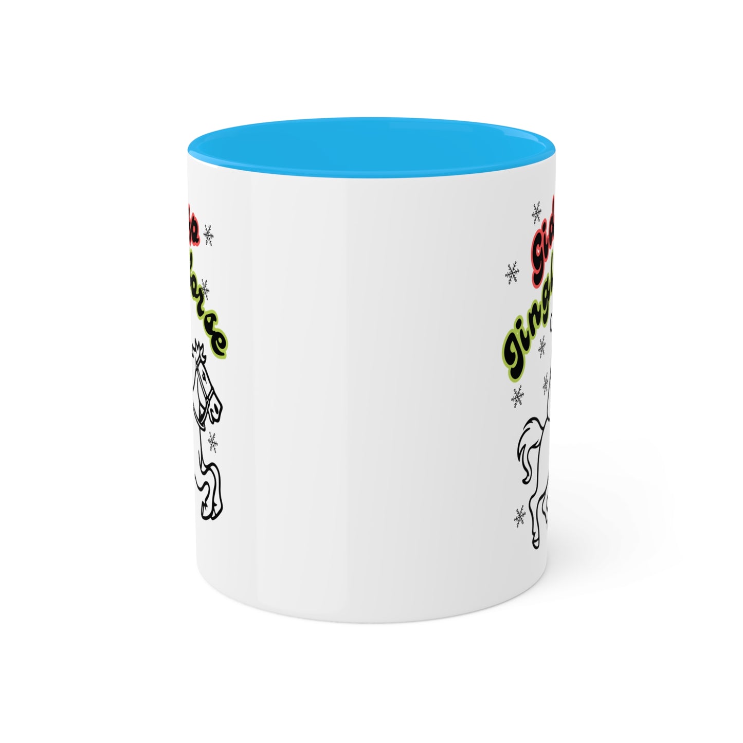Giddyup Jingle Horse Colorful Mug 11oz
