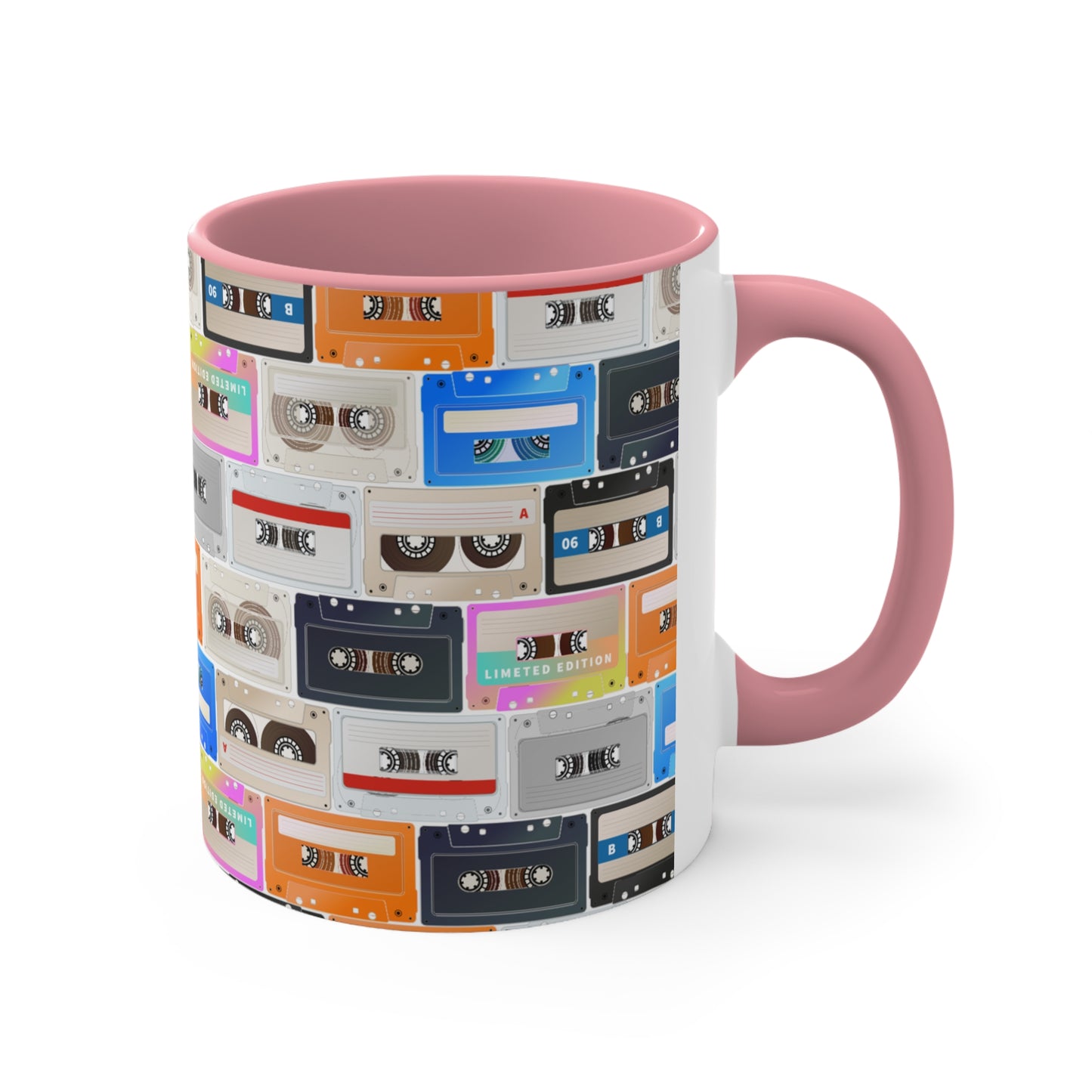 Cassette Design 1 Accent Coffee Mug, 11oz