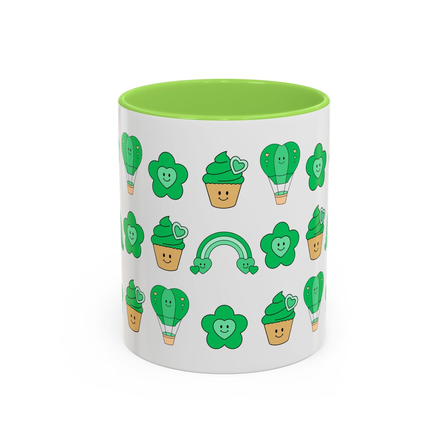 Cutesy St. Patrick's Day Coquette Colorful Mugs (11oz, 15oz)