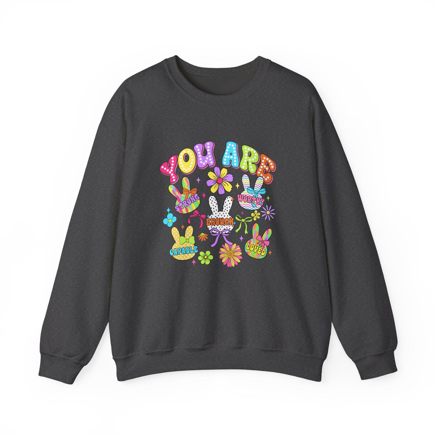 You Are Amazing Crewneck Sweatshirt - Colorful Unisex Heavy Blend™