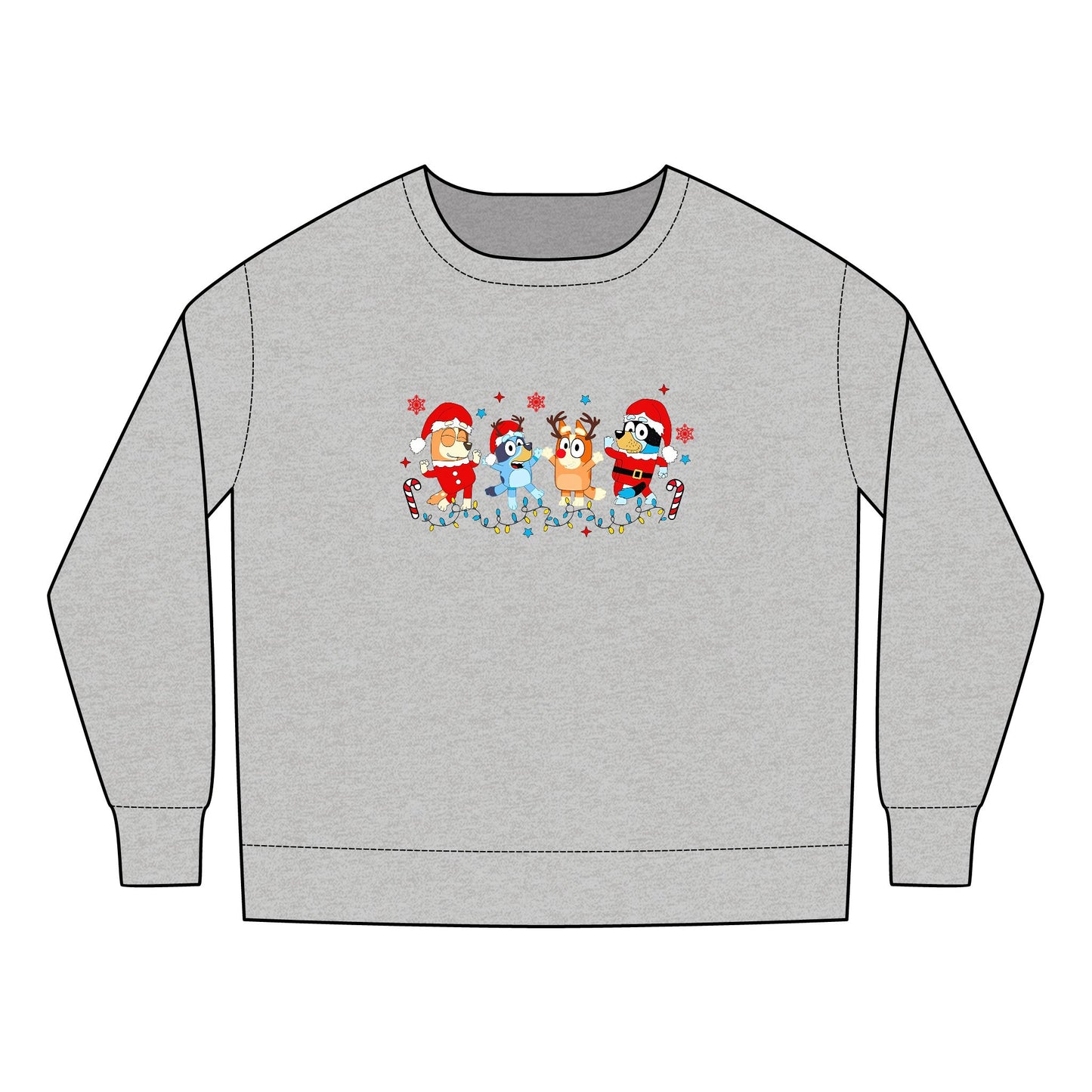 Heeler Family Christmas Dancing Toddler Sweatshirt