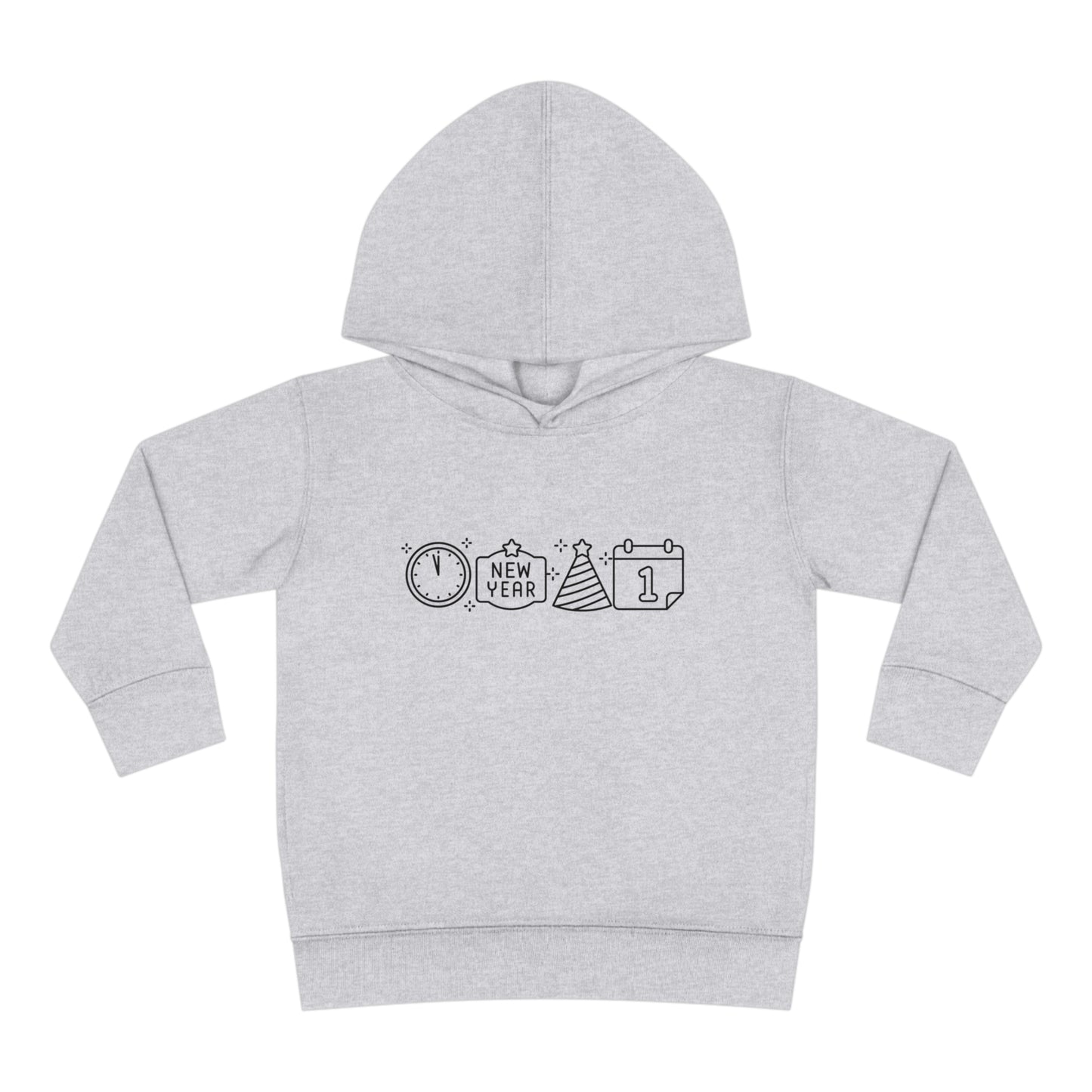 Simple New Years Symbols Toddler Pullover Fleece Hoodie