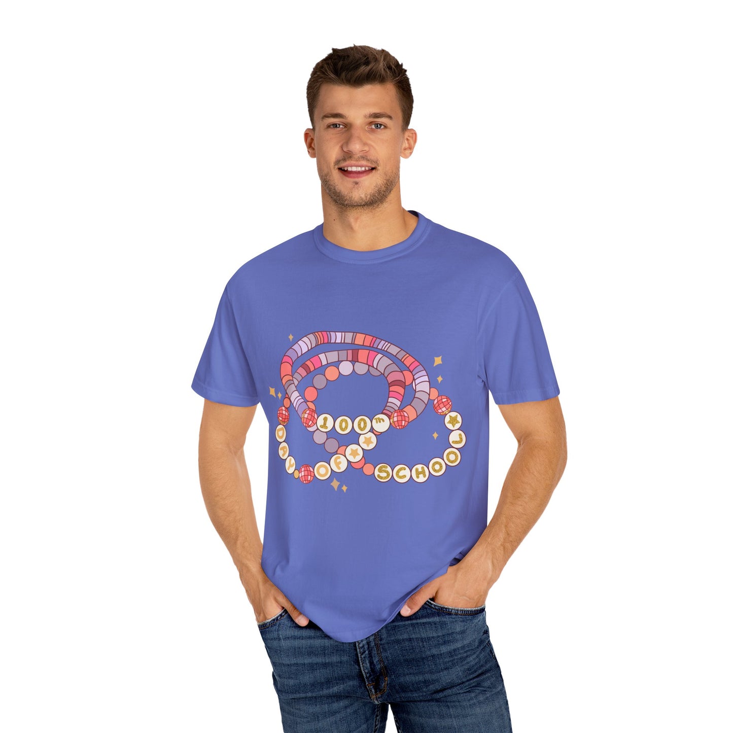 Friendship Bracelets 100th Day Unisex Garment-Dyed T-shirt