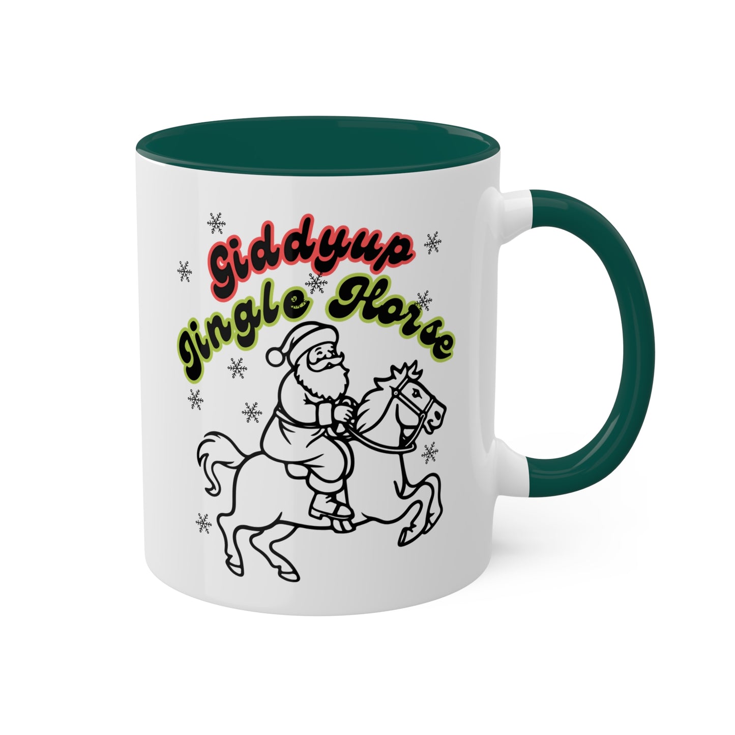 Giddyup Jingle Horse Colorful Mug 11oz