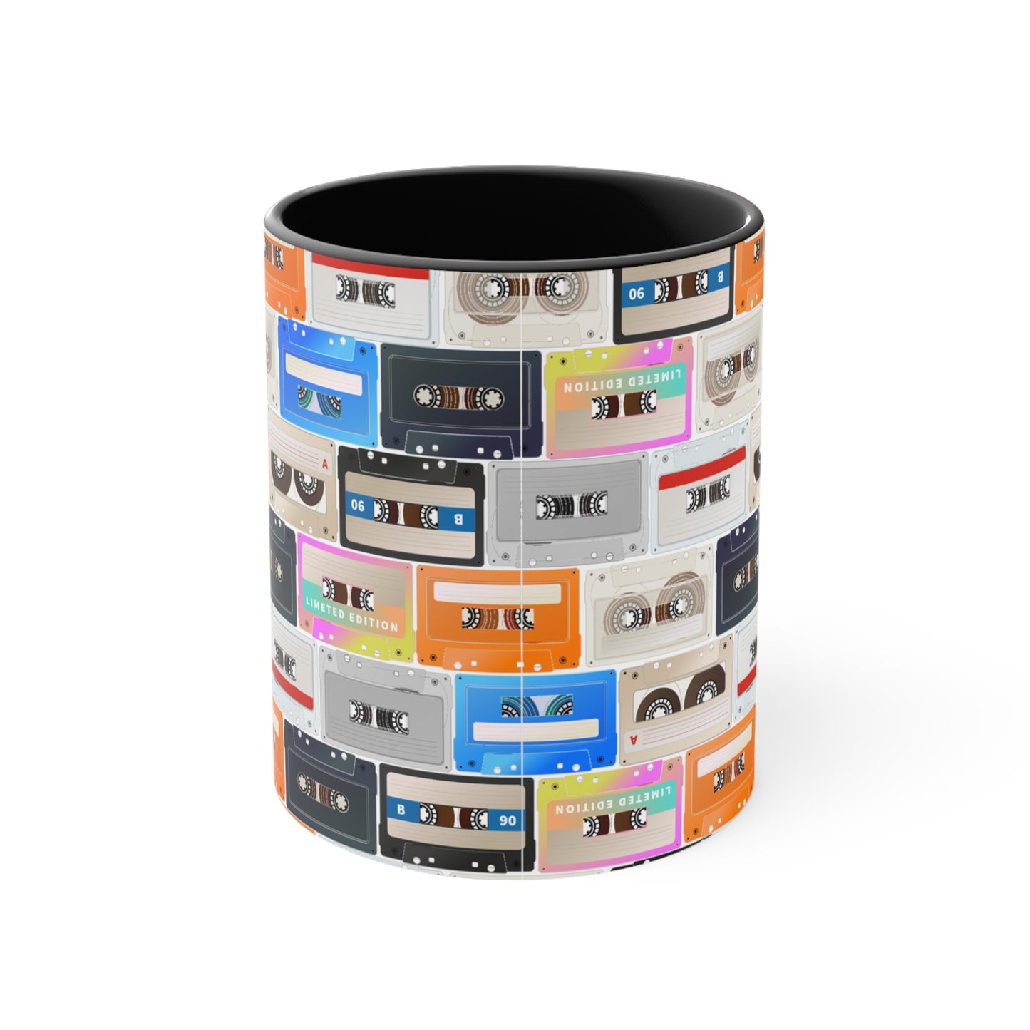 Cassette Design 1 Accent Coffee Mug, 11oz