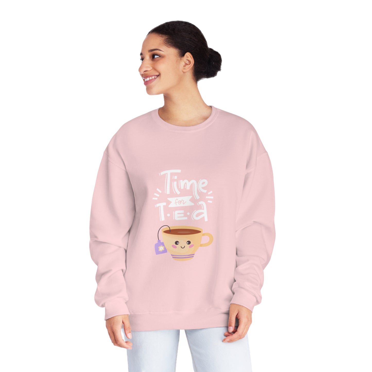 Time for Tea One Teacup Unisex NuBlend® Crewneck Sweatshirt