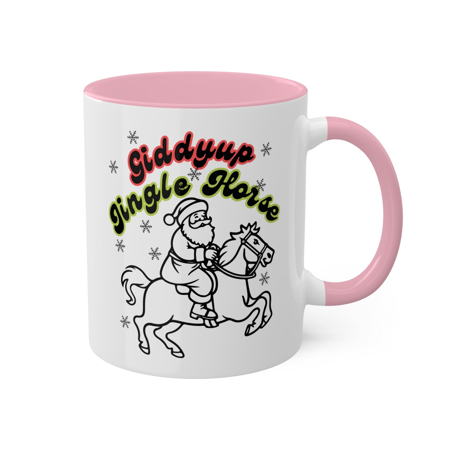 Giddyup Jingle Horse Colorful Mug 11oz