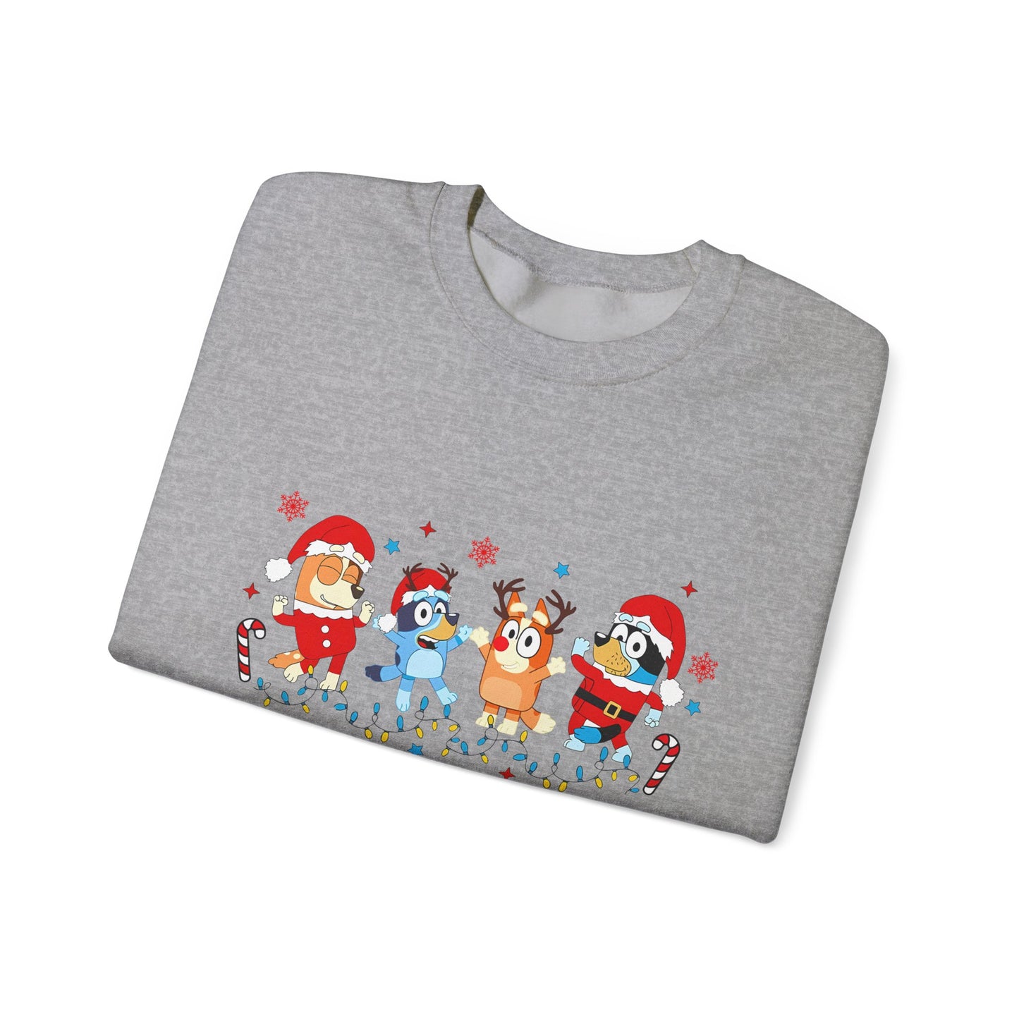 Heeler Family Dancing Christmas Unisex Heavy Blend™ Crewneck Sweatshirt