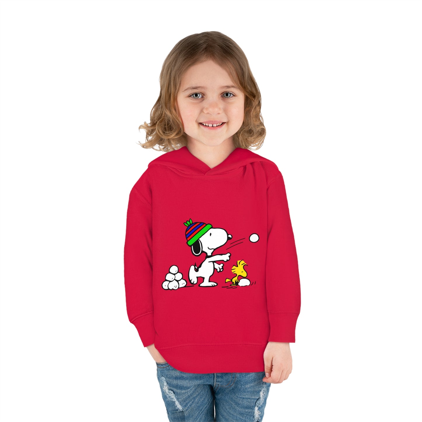 Snoopy Snowballs Toddler Pullover Fleece Hoodie