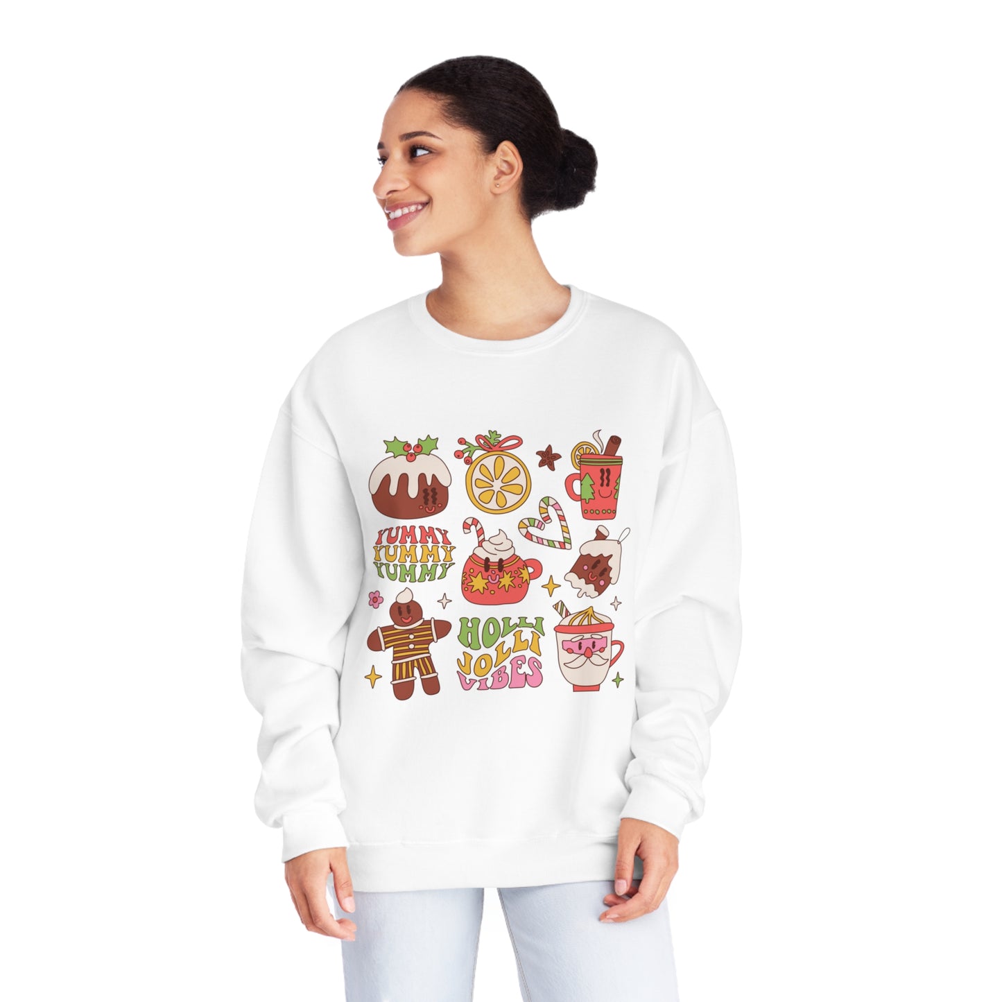 Vintage Christmas Graphics Unisex NuBlend® Crewneck Sweatshirt