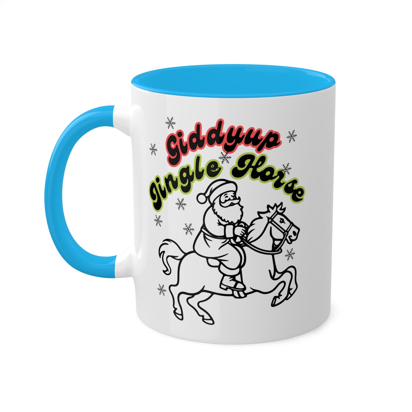 Giddyup Jingle Horse Colorful Mug 11oz