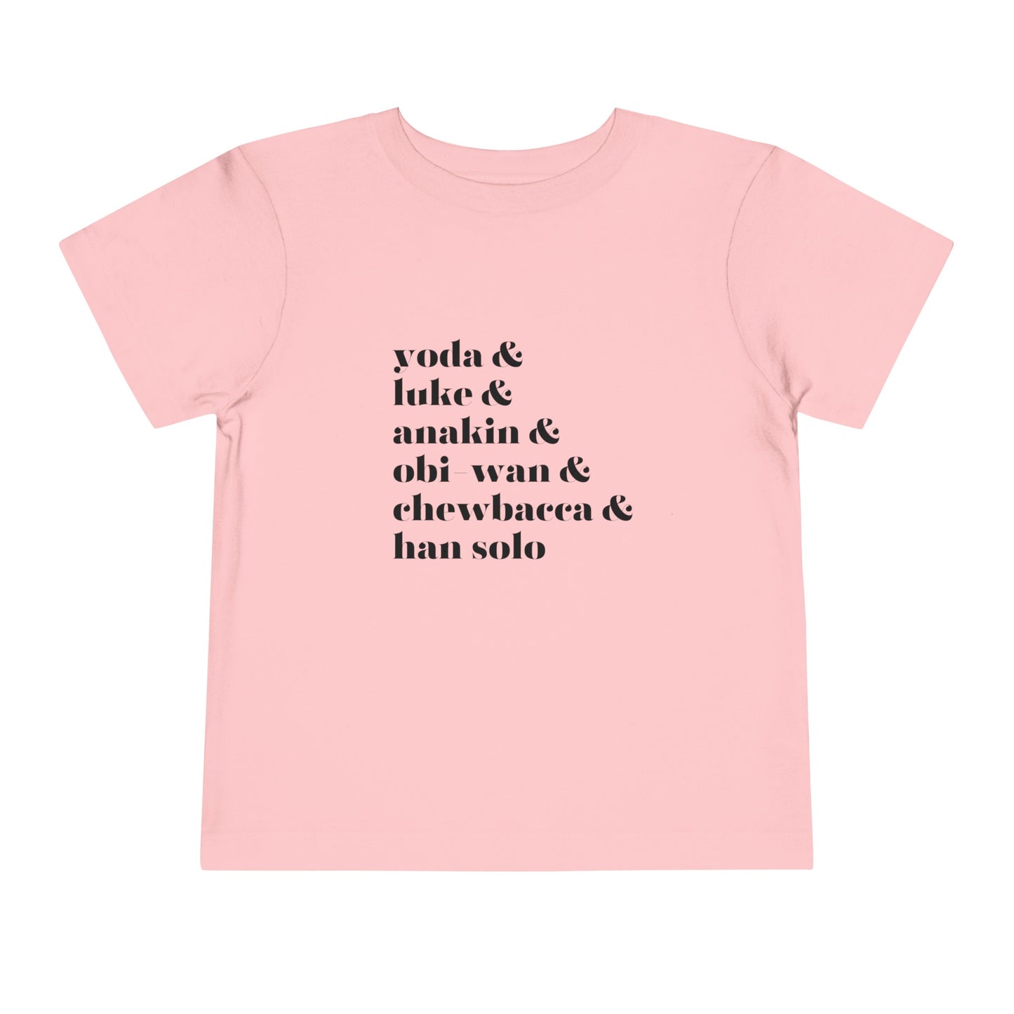 Yoda Luke Anakin Toddler Short Sleeve Tee
