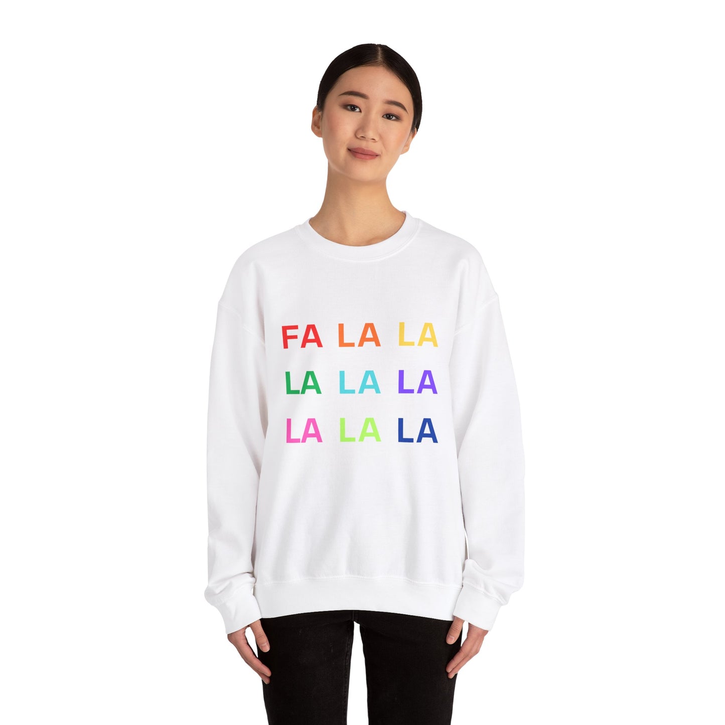 Fa La La La La La La La Unisex Heavy Blend™ Crewneck Sweatshirt