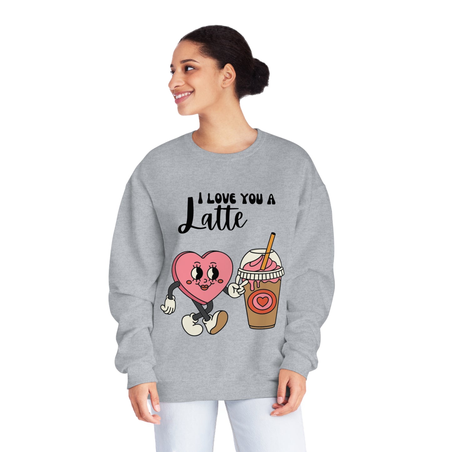 I Love You a Latte Unisex NuBlend® Crewneck Sweatshirt