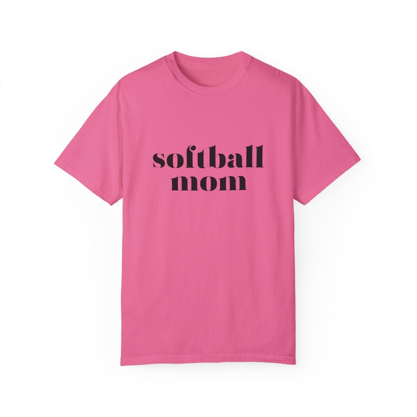 Softball Mom Unisex Garment-Dyed T-shirt