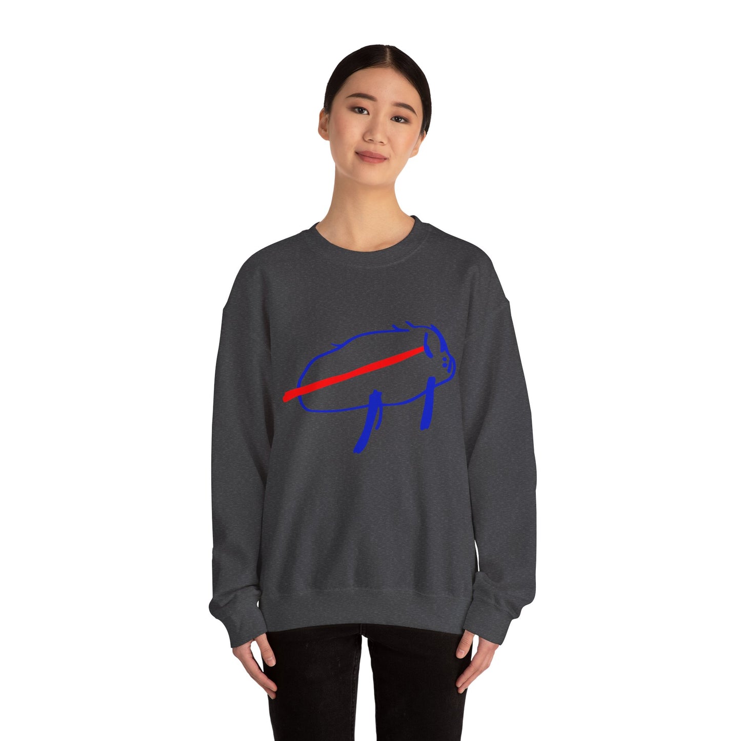 Josh Allen Drawing Unisex Heavy Blend™ Crewneck Sweatshirt