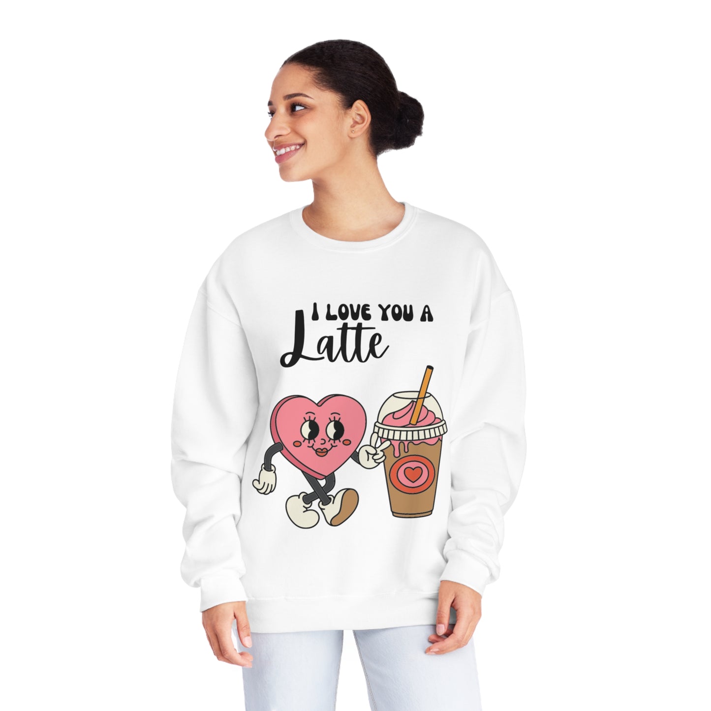 I Love You a Latte Unisex NuBlend® Crewneck Sweatshirt