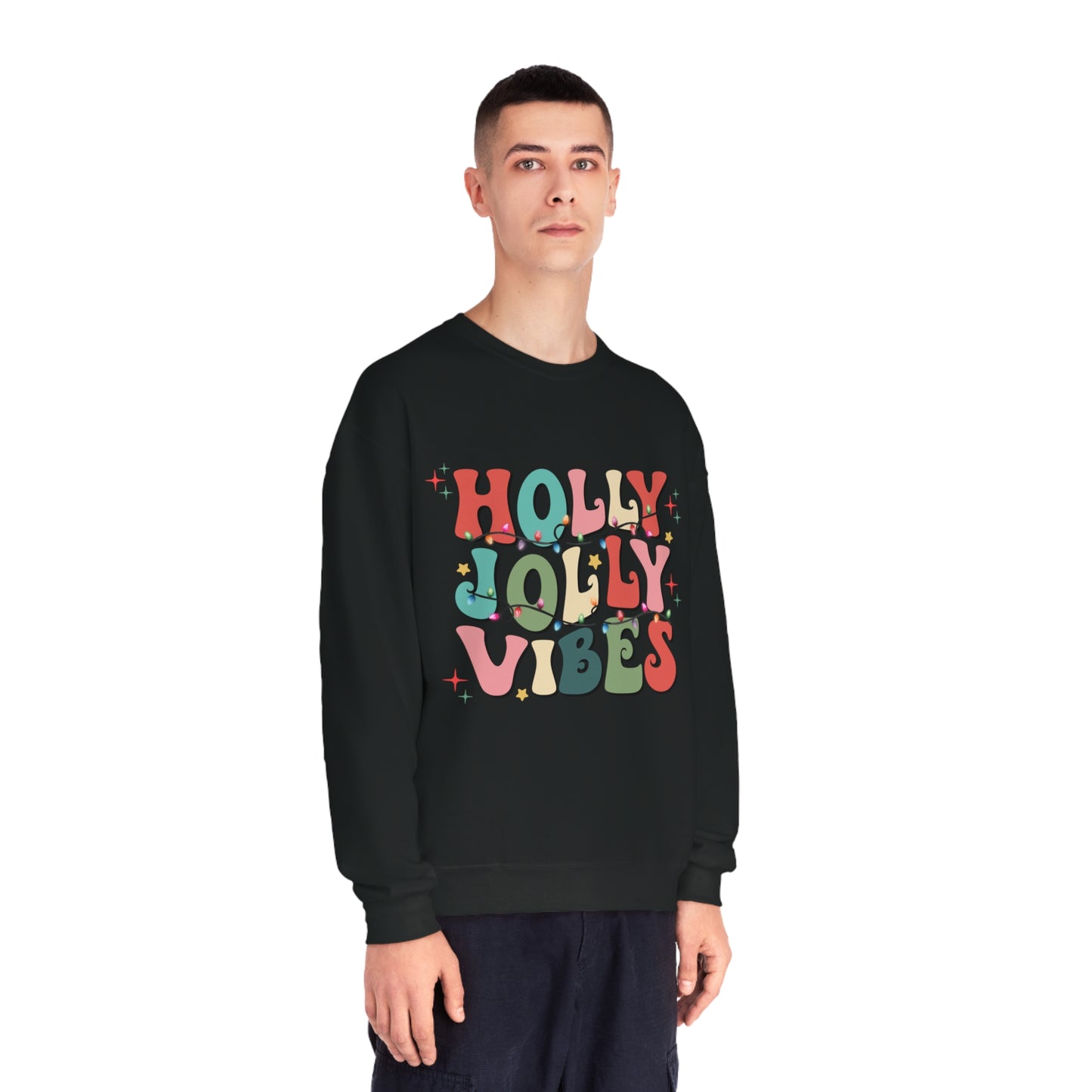 Holly Jolly Vibes Unisex NuBlend® Crewneck Sweatshirt