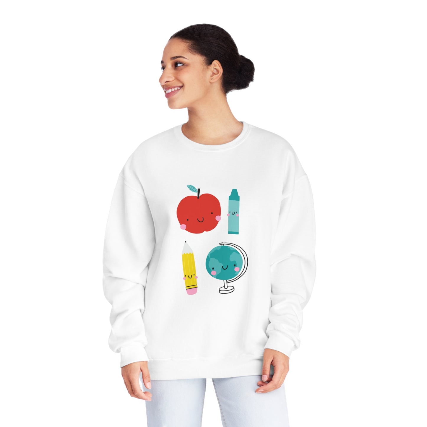 Cute Teacher Things Unisex NuBlend® Crewneck Sweatshirt