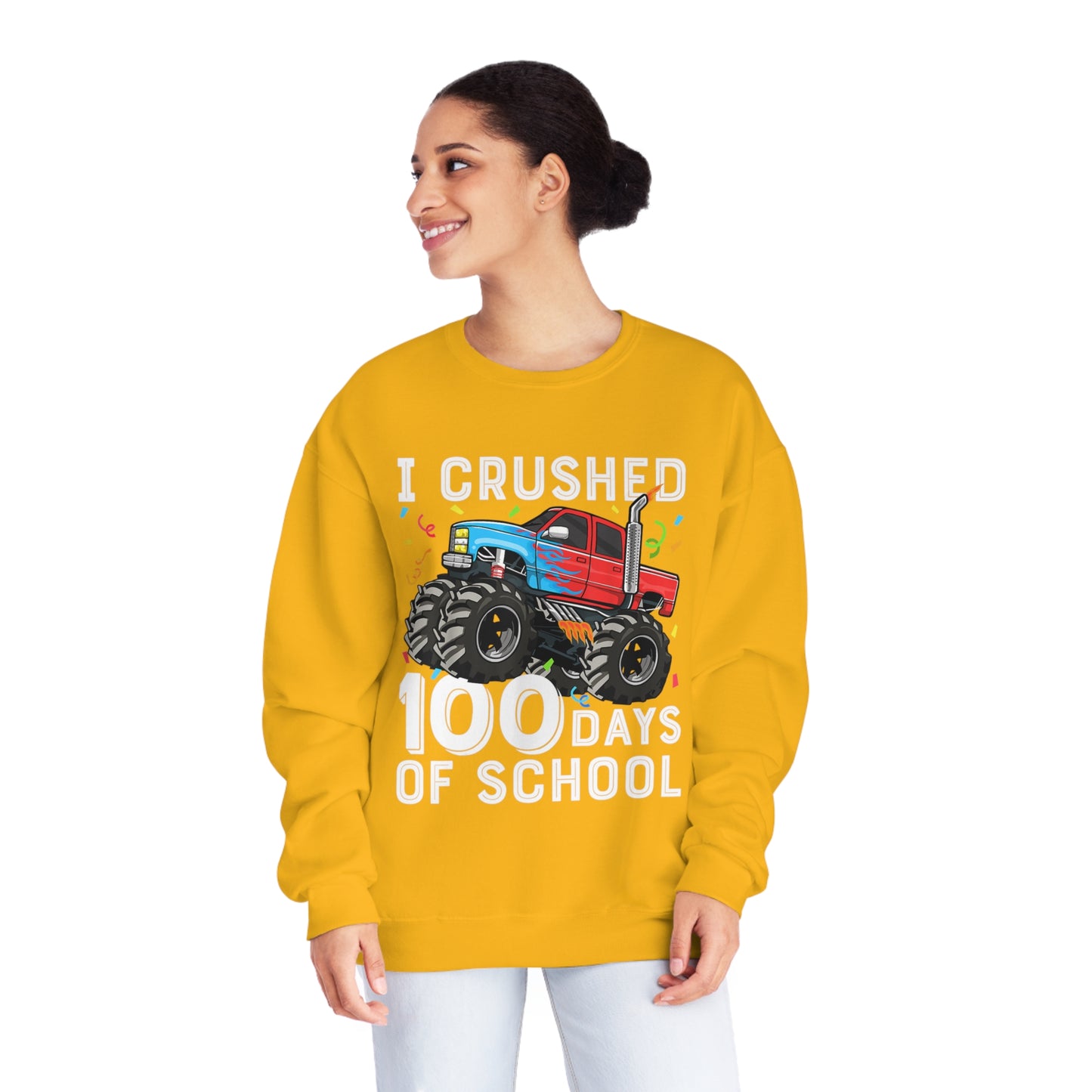 I Crushed 100 Days Unisex NuBlend® Crewneck Sweatshirt