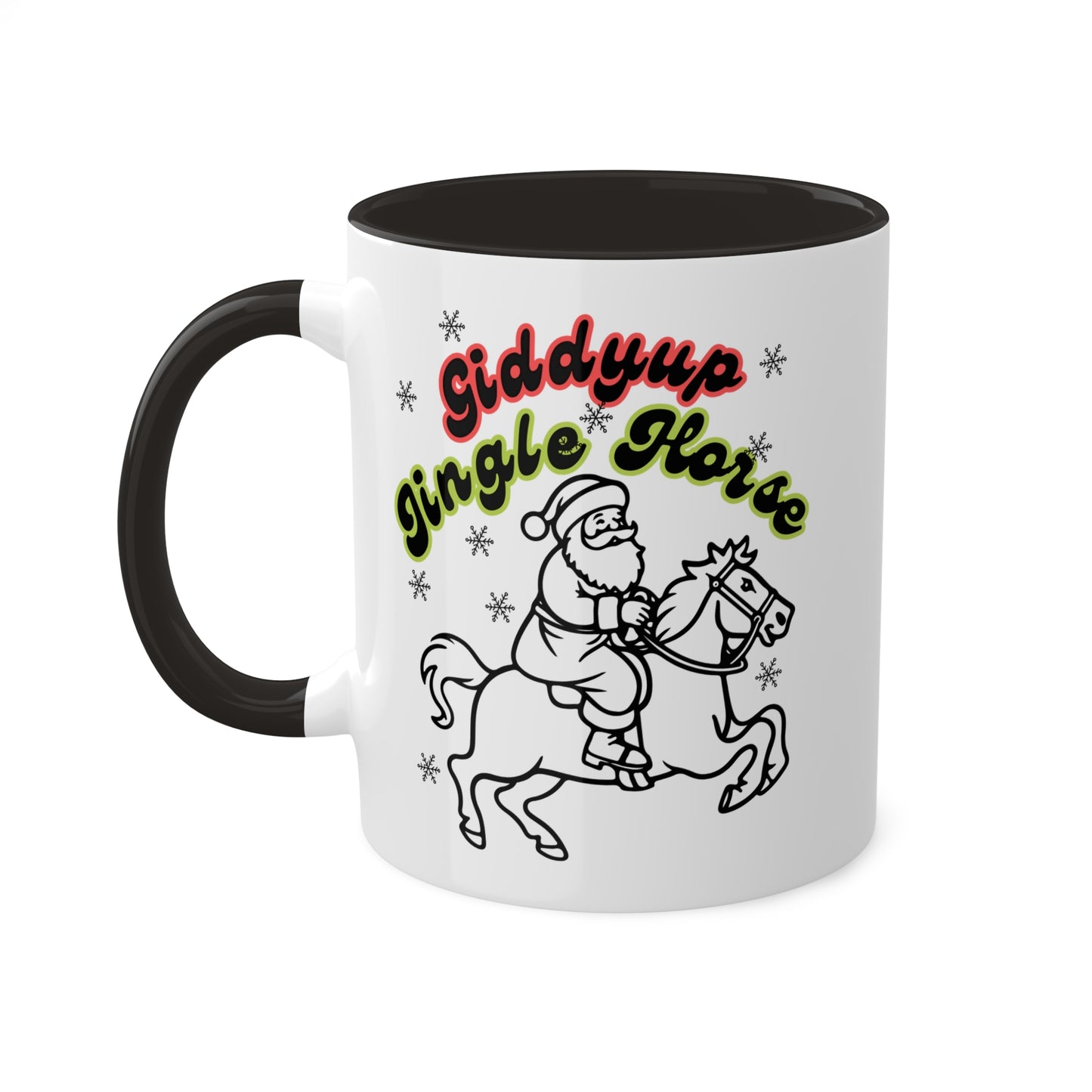 Giddyup Jingle Horse Colorful Mug 11oz