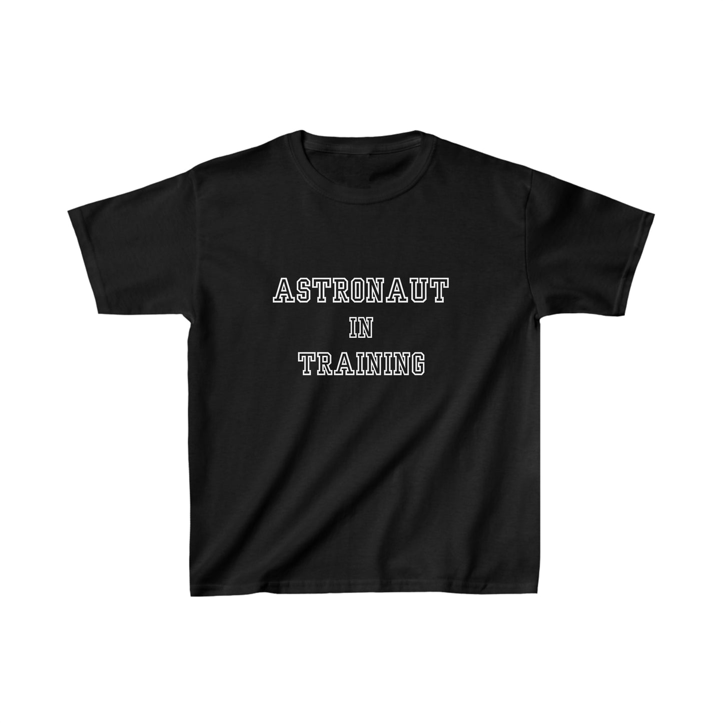 Astronaut in Training White Font Kids Heavy Cotton™ Tee