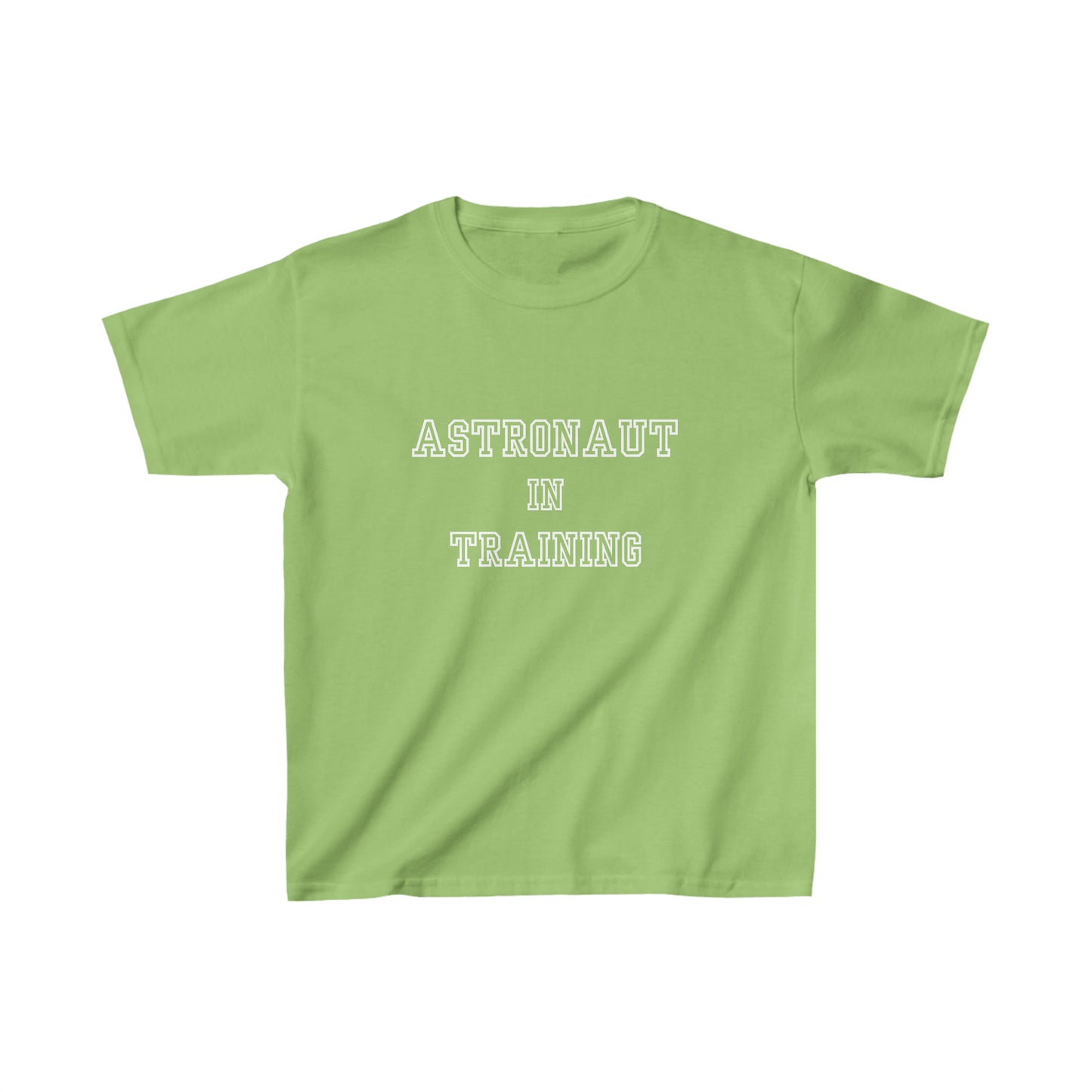Astronaut in Training White Font Kids Heavy Cotton™ Tee
