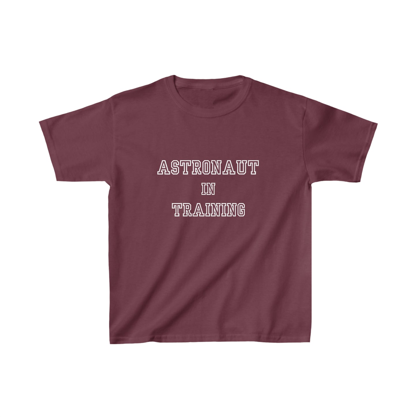 Astronaut in Training White Font Kids Heavy Cotton™ Tee